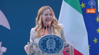 Meloni allo svelamento resti Croma di Falcone: Abituata a parlare in pubblico, ma oggi è difficile